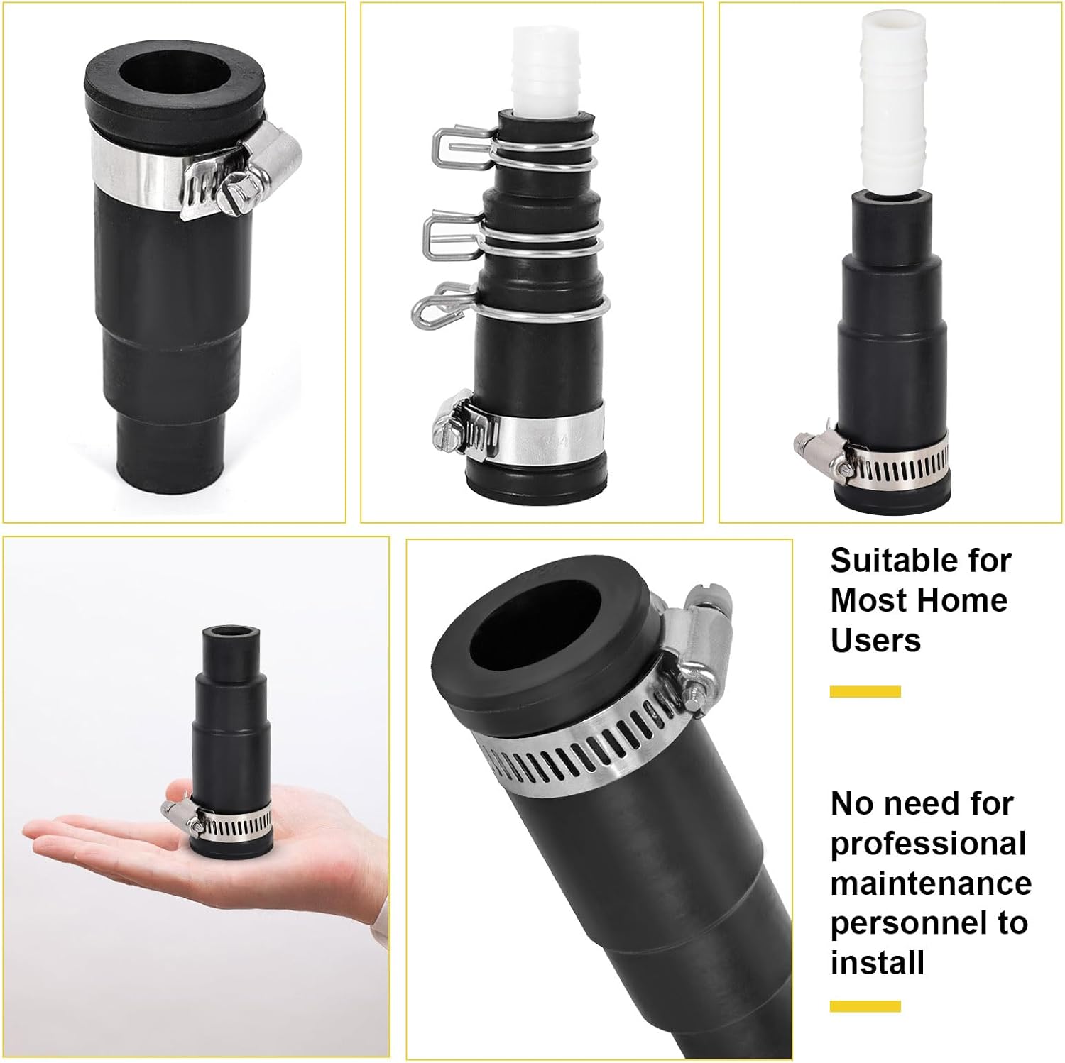 Dishwasher Drain Hose Adapter Compatible with Insinkerator Garbage Disposals,Juvaeny 1 Set Dishwasher Drain and Disposal Connector Kit
