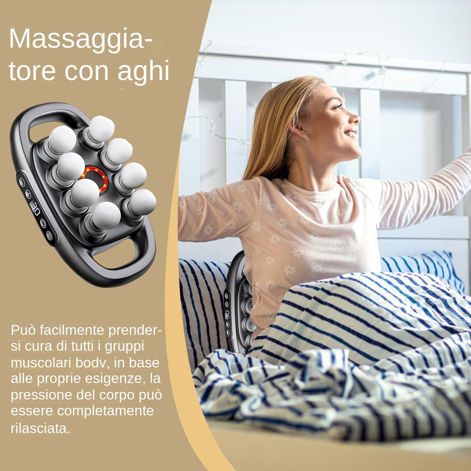 Elektrische Faszien -Massagegeräte, Muskelreliefmassagegerät - Tiefesgewebe -Schlagmassagegerät | Vollständige Deckung Im Gesundheitswesen Für Heimat, Schlafsaal, Arbeitsbereich, Fitnessstudio