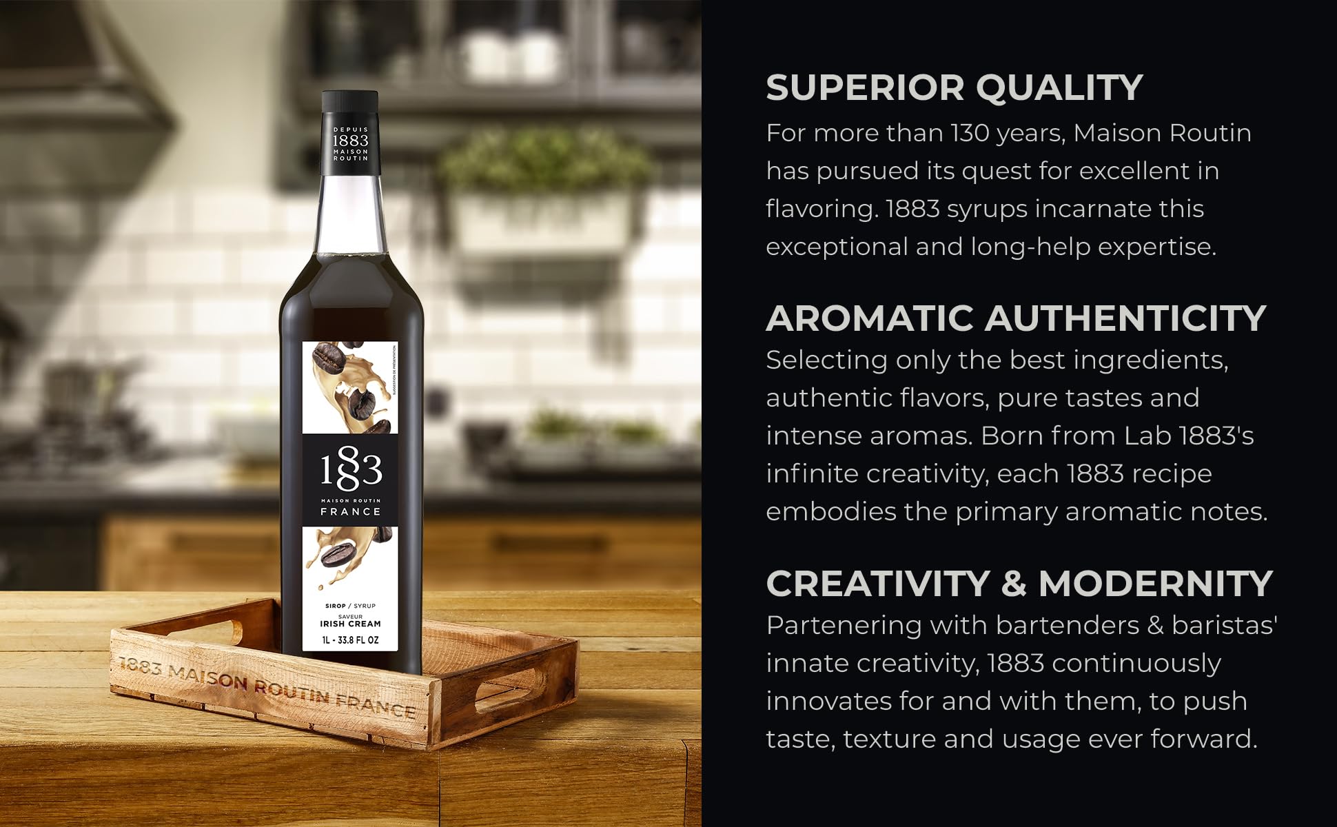 Amazon.com: 1883 Coffee Syrup, Irish Cream Syrup for Drinks, 1