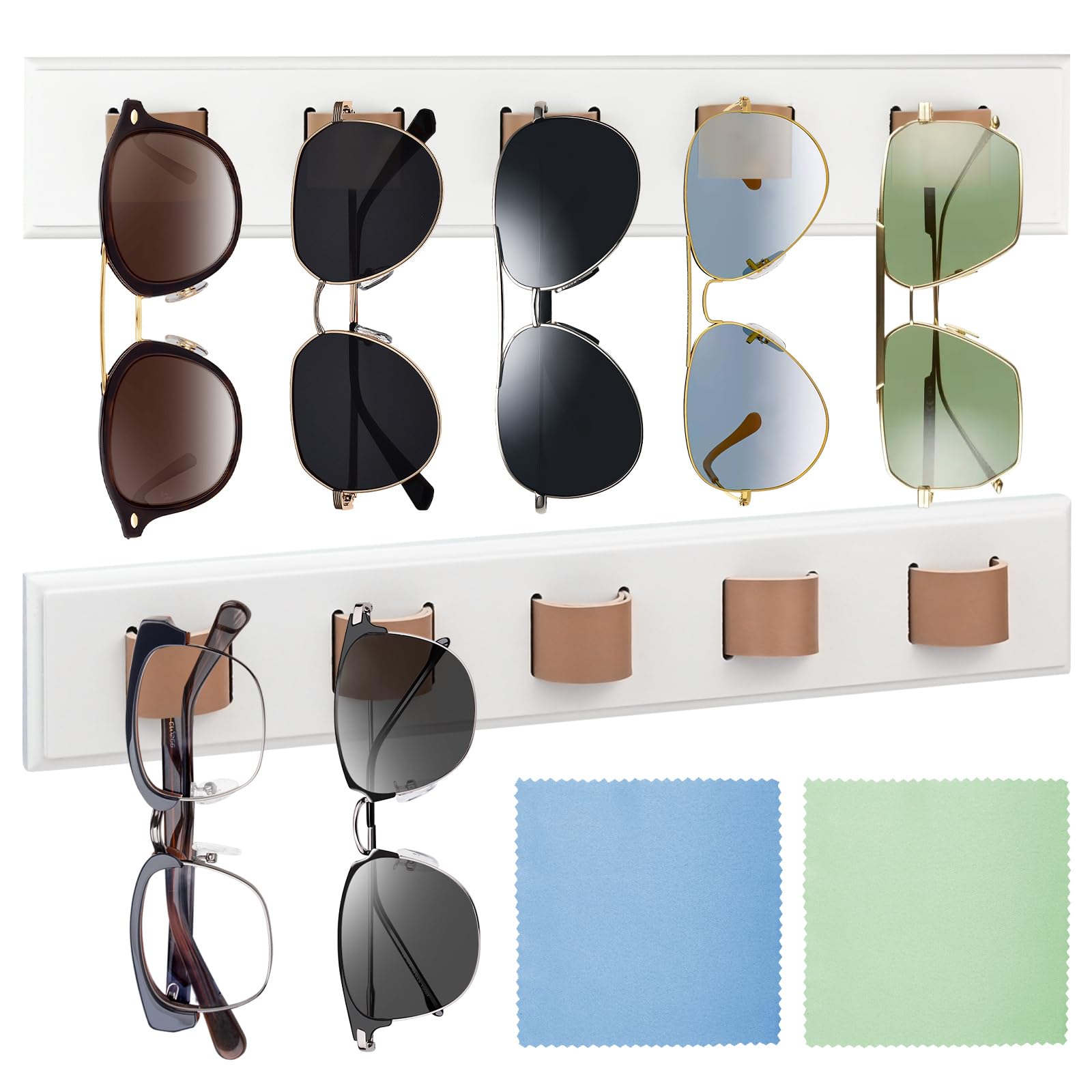 Support mural en bois pour lunettes de soleil : embellissez votre entrée et salon
