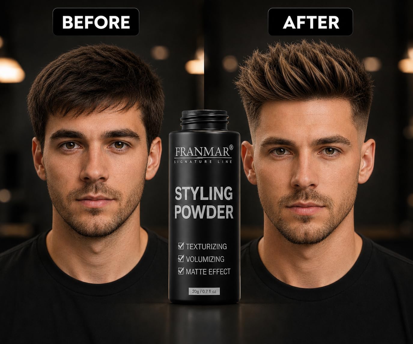 Polvo de peinado para dar textura y volumen al cabello,acabado mate 1.05 Oz.