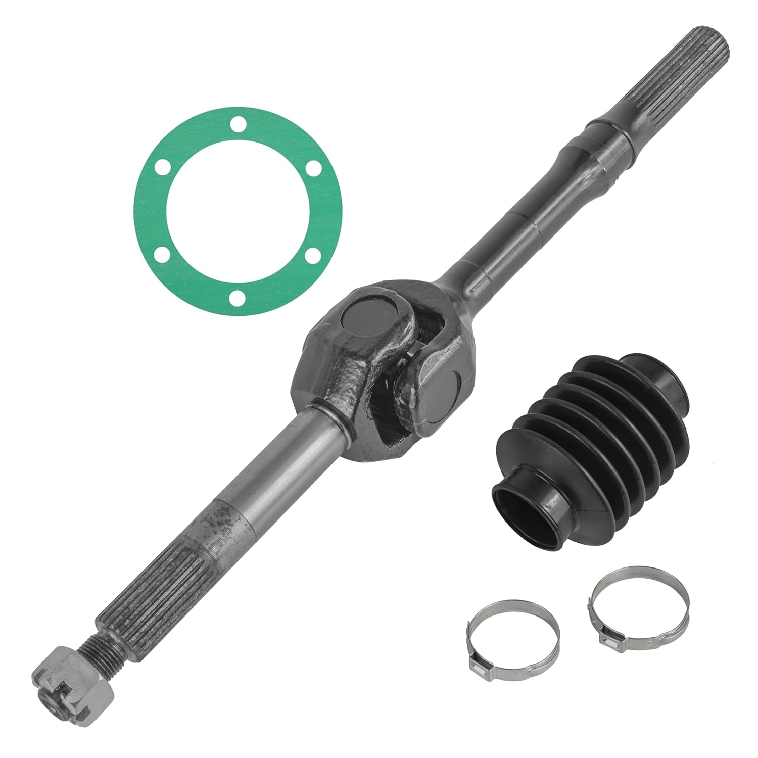 Caltric Rear Axle Drive Shaft Outside and Gasket Compatible with Kawasaki Mule 4010 Trans KAF620 2015 2016 2017 2018 2019-2021