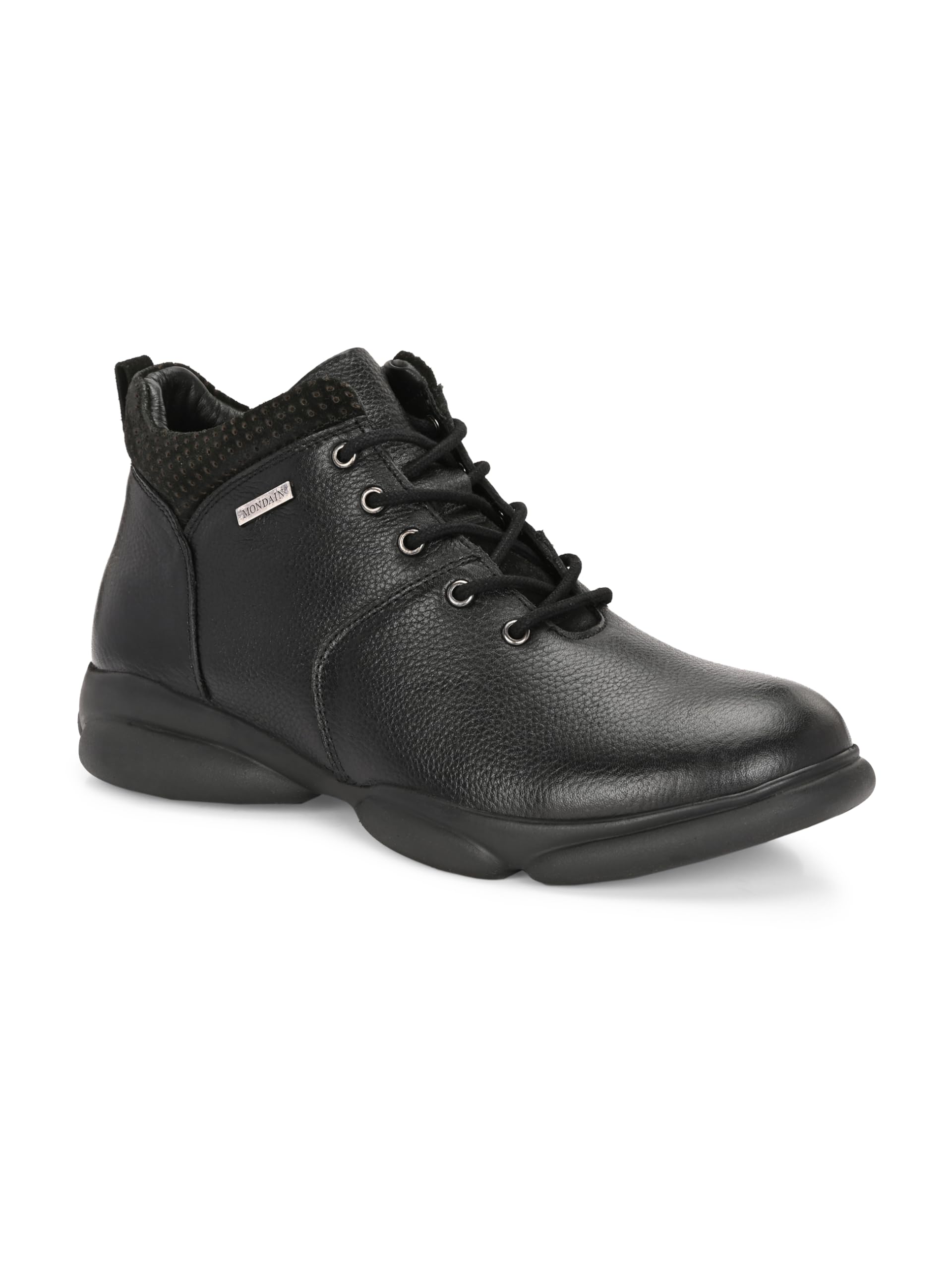 mondain Genuine Leather Ankle Casual Shoe for Men | Lace-Up Design | EVA Sole | Stylish & Durable Casual Footwear-picture-29