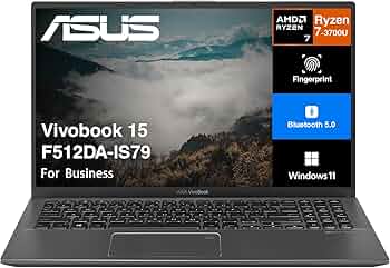Amazon.com: ASUS Vivobook 15 Ryzen 7 Business Laptop 15.6