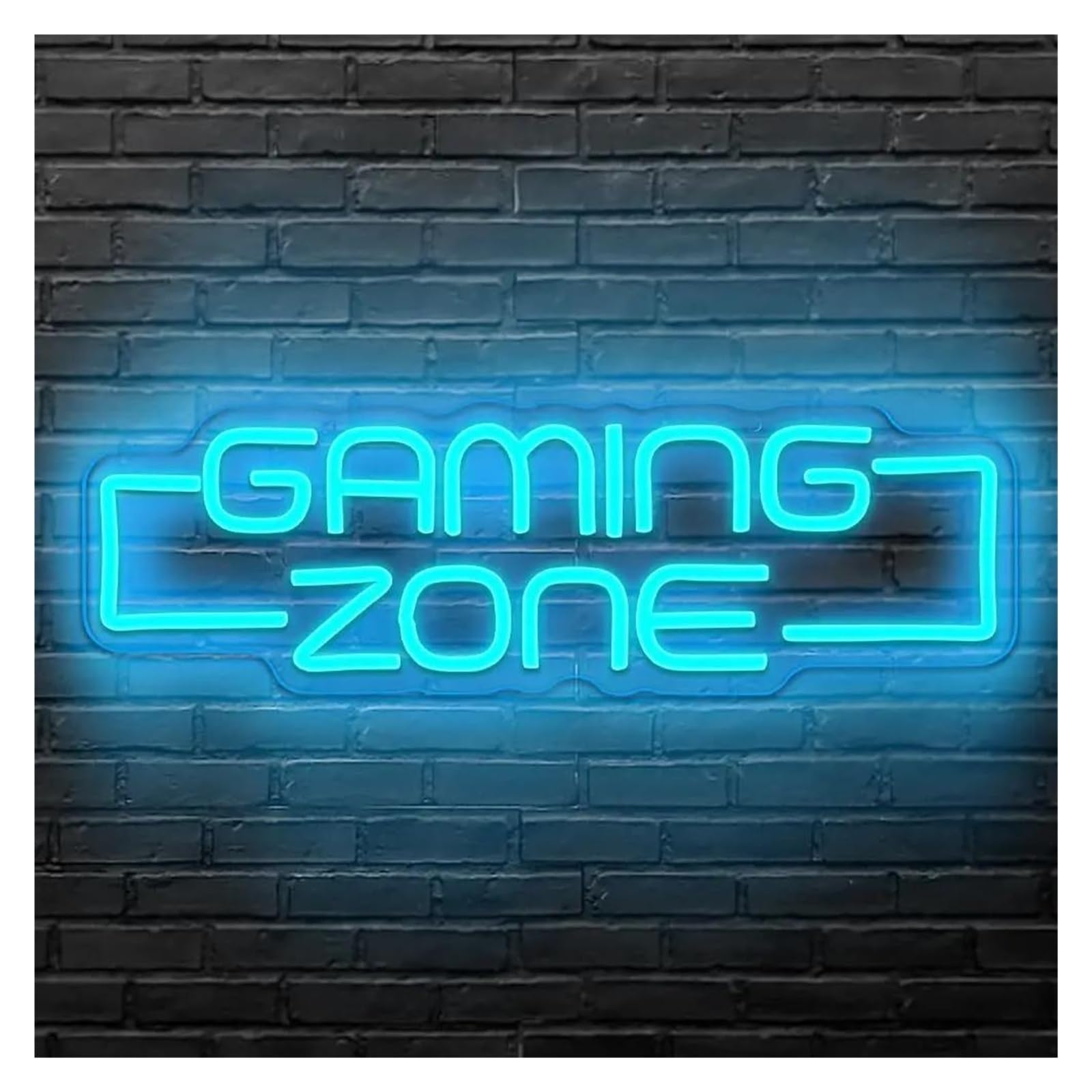 LED néon signe Gaming Zone Néon LED Lumière Dimmable Pour Les Adolescents Gamer Chambre Chambre Fête Décoration Murale Signe Lampe Lumineuse 16.7inx5.5in