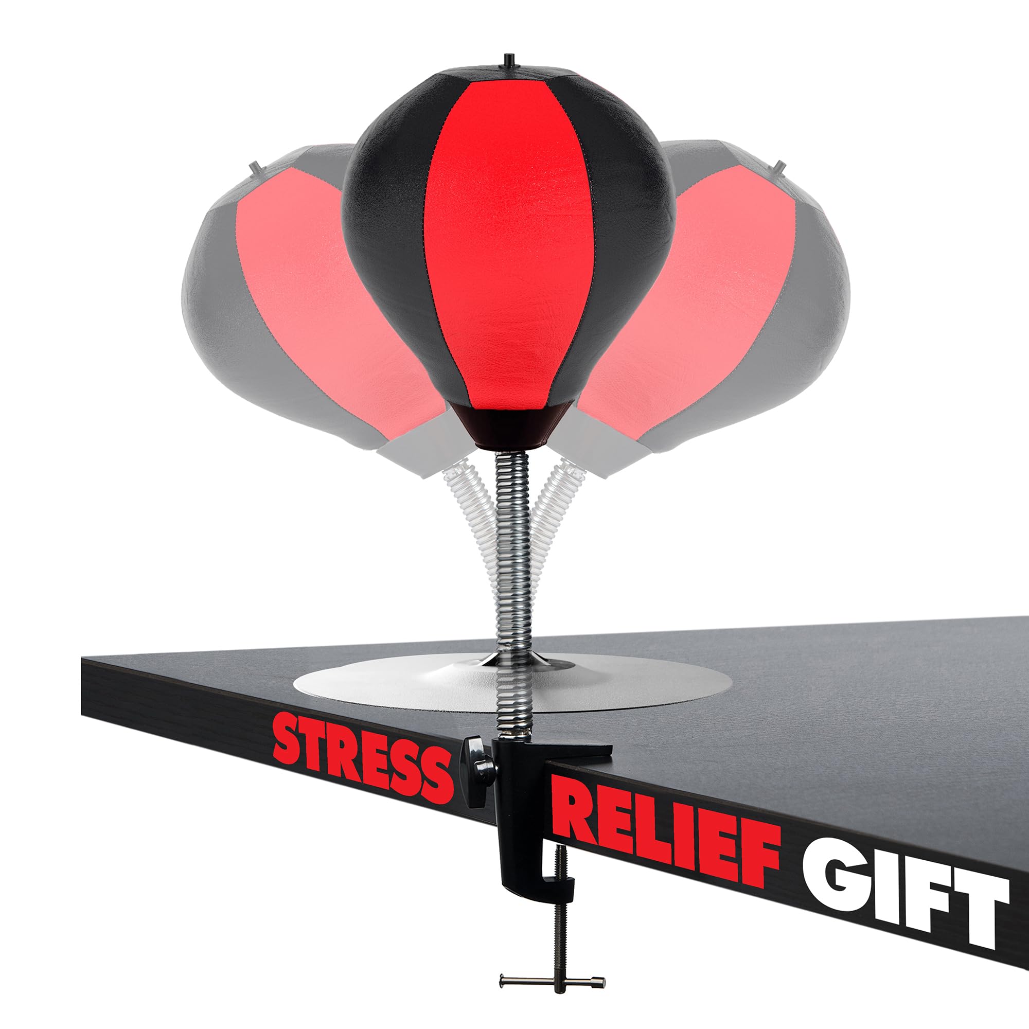 Antistress Mini sacco da tavolo con morsetto da tavolo e ventosa – Sacco da boxe appeso o sacco da boxe in piedi – Punching/Wutball / Reflex Ball/Cuscino per bambini e adulti