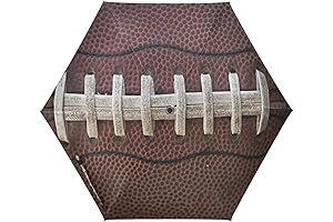 Football Umbrella with Baseball Laces Sun and Rain Resistant Folding