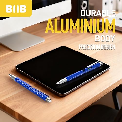 Miniatura 4 de BIIB Regalos navideños para hombres, adolescentes, él, 9 en 1, bolígrafo multiherramienta, regalos de elefante blanco para adultos, regalos de Azul