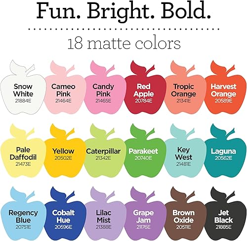 Miniatura 3 de Apple Barrel, Pastel Dreams & Vivid Wonders Collection Pintura acrílica para manualidades, PROMOTCK, 2 onzas líquidas cada uno, 18 colores mate