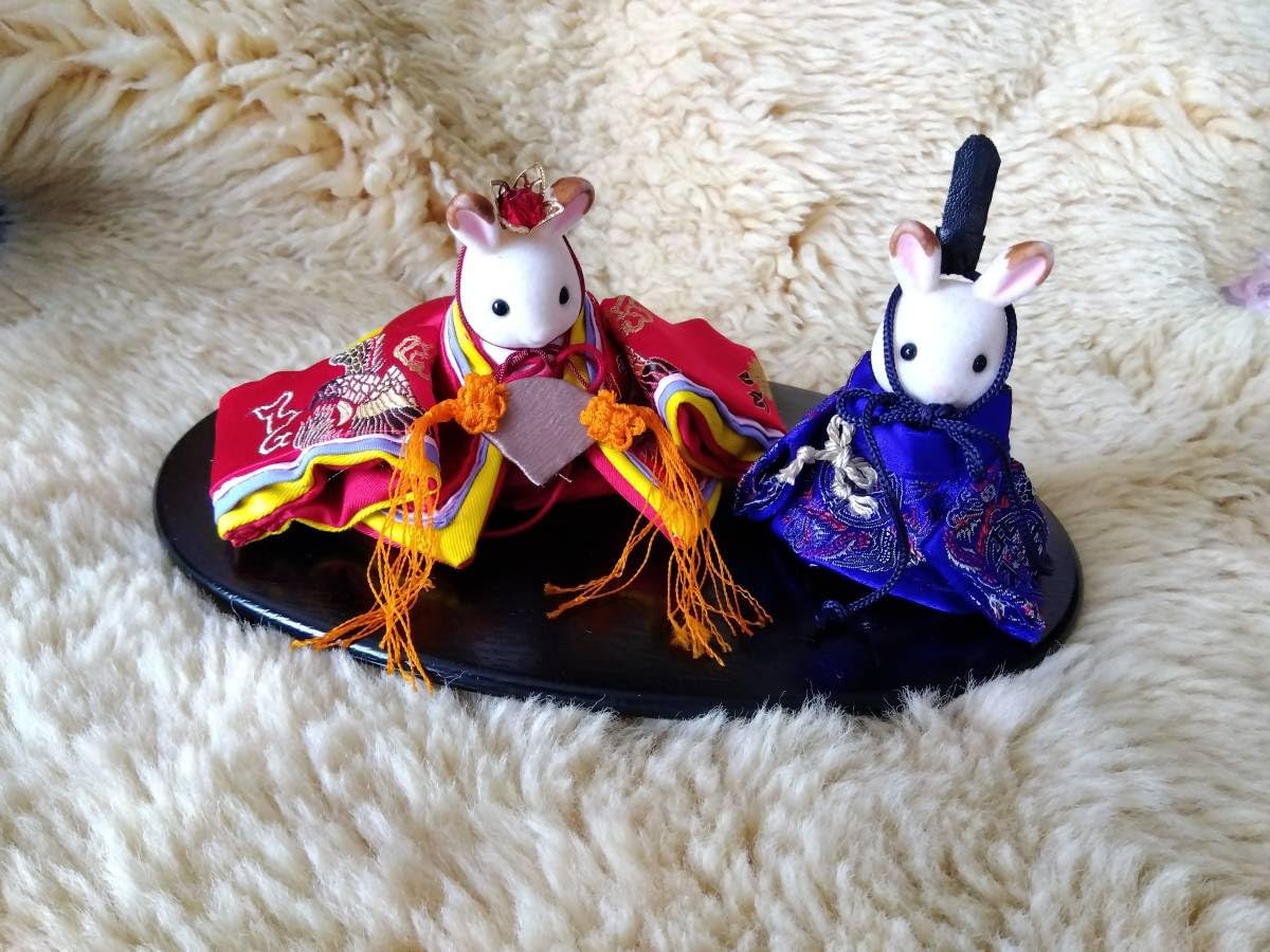 シルバニア ひな祭り Sylvanian Families 吉徳大光ひな人形 親王飾り 