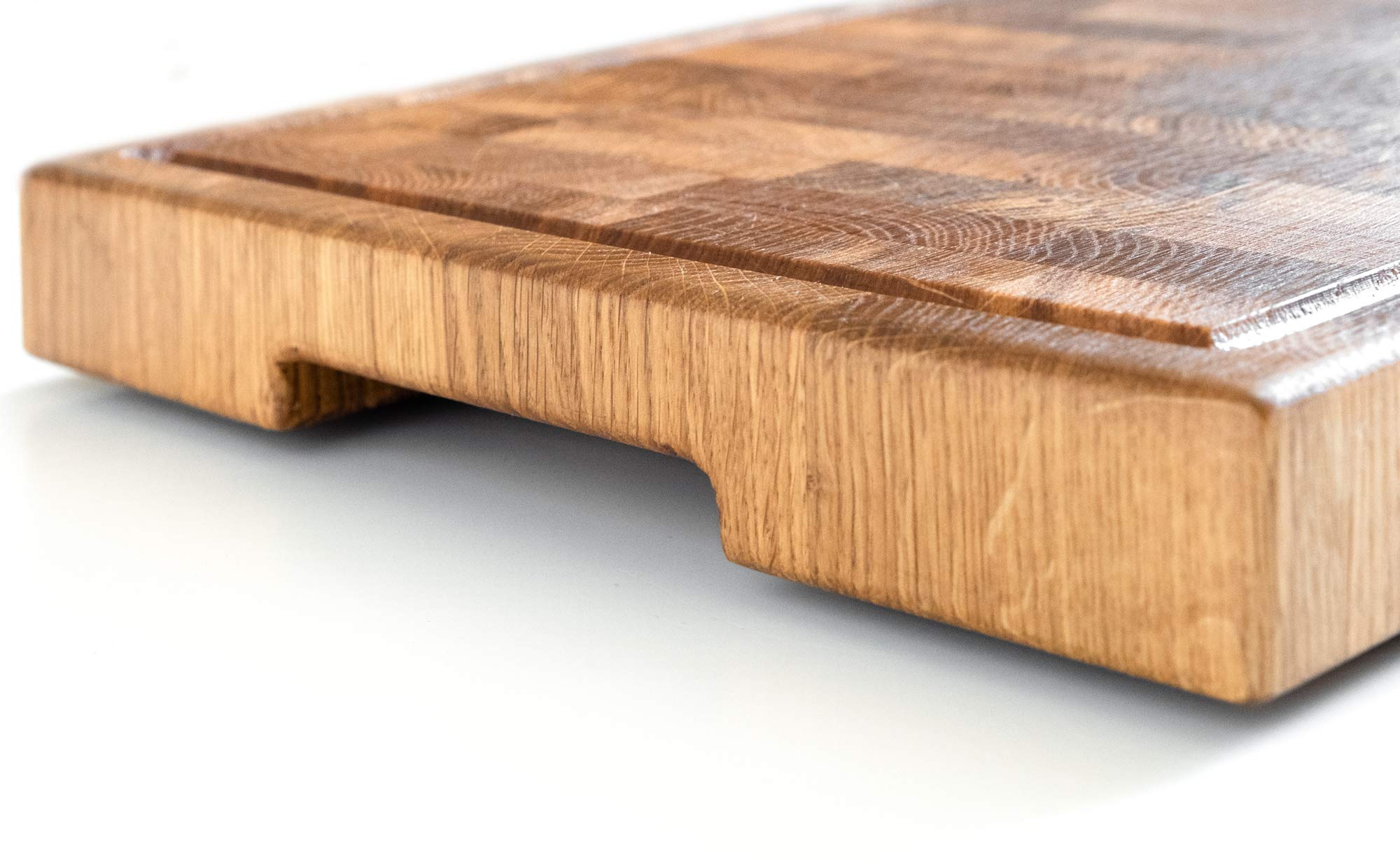 Daddy Chef End Grain Wood cutting board with Juice Drip Groove Wood