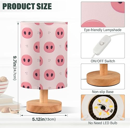 Miniatura 3 de Night Light Room Table Lamps Electric Pink Pig Noses Night Lights for Kids Bedroom