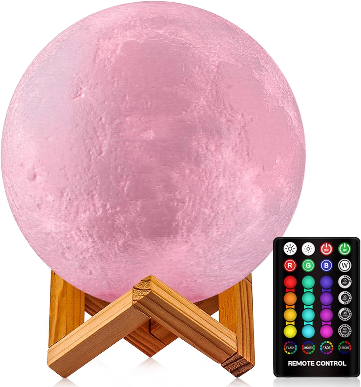 Moon Lamp Moon Night Light,16 Colors Moon Light with Stand & Remote