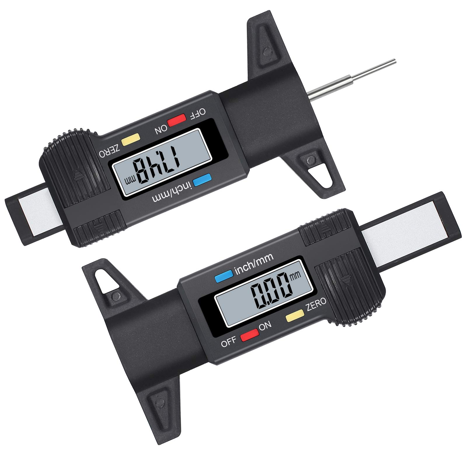Jauge De Profondeur Numérique Pour Pneus - Écran LCD - Mesure 0-25,4 Mm - Pour Voiture, Moto, SUV, Camion - 4