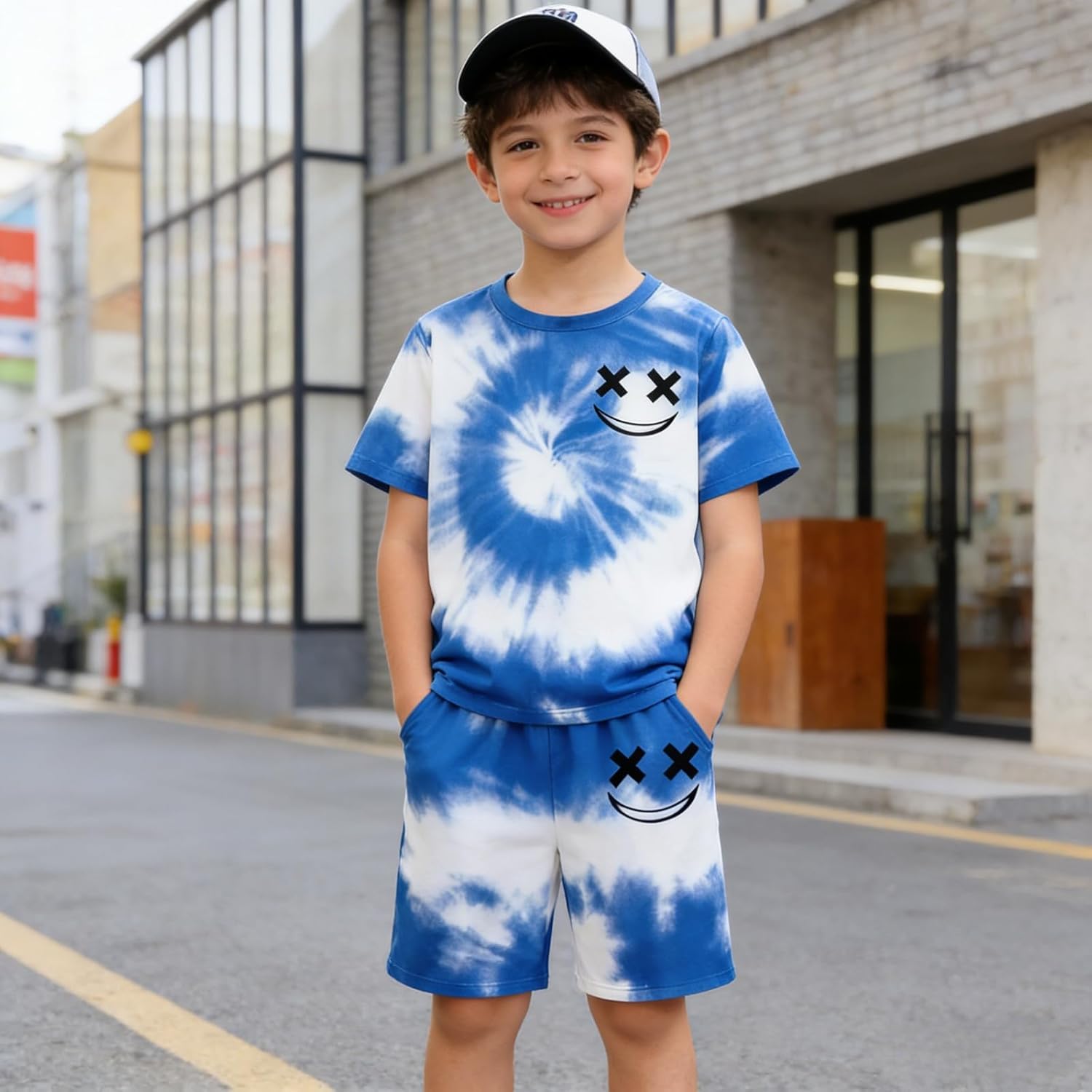 Boys Clothes Size 6-12 Years Short Sleeve T-Shirt & Shorts Set Casual Spring Summer Outfits - Image 4