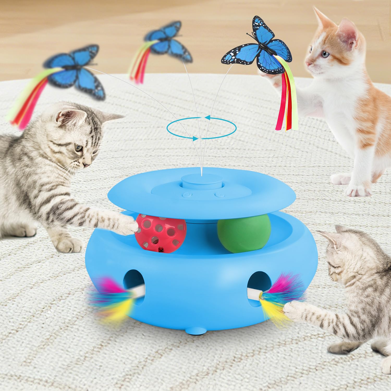 INKZOO 3-in-1 Cat Toy