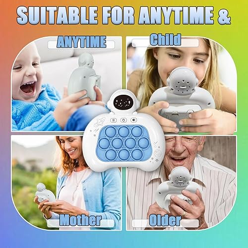 Miniatura 7 de Pop It Pro - Juego de juguetes para ansiedad para niños, juego de empuje rápido, 4 modos diferentes, juego de burbujas de mano, juego de