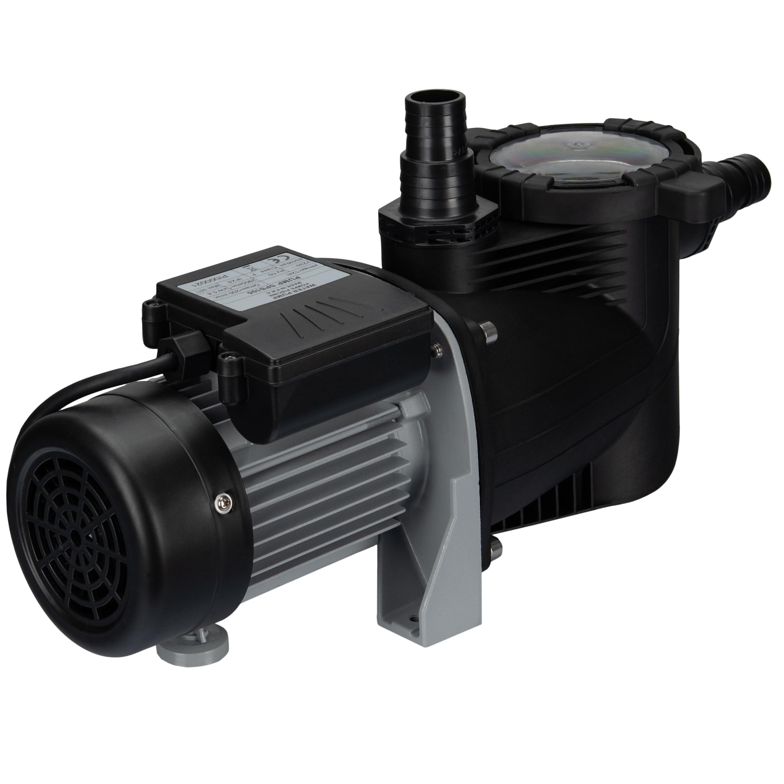 COIL Pompa per piscina, pompa filtro, autoadescante, pompa di circolazione, capacità: 8000 l/h, altezza massima di mandata 8,5 m, prefiltro: 300 W, motore silenzioso: 73 dB, IPX5, 230 V/50 Hz