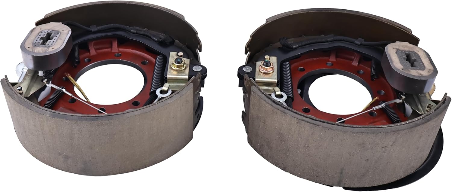 12-1/4" x 4" (12.25" X 4") Electric Trailer Brake Assembly Pair Compatible with 10,000 Lbs (10K) HD Dexter & Lippert Trailer Axles Left &Right 7-Bolt Replace for Dexter K23-438-00 & K23-439-00