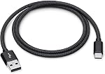 [2-Pack 3.3FT MFi Certified] Woven CarPlay USB C Cable for Apple iPhone 17 Pro Max Charger, USB A to USB-C Cord Fast Charging for iPhone Air/16 ProMax/16 Plus/15Pro/16e, Type C Car Charge Wire - White