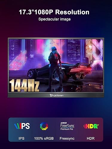 Miniatura 2 de Monitor portátil 4K, monitor de computadora portátil IPS de 15.6 pulgadas 3840 x 2160, 15001, 350 nits USB C HDMI, pantalla de juegos con altavoces