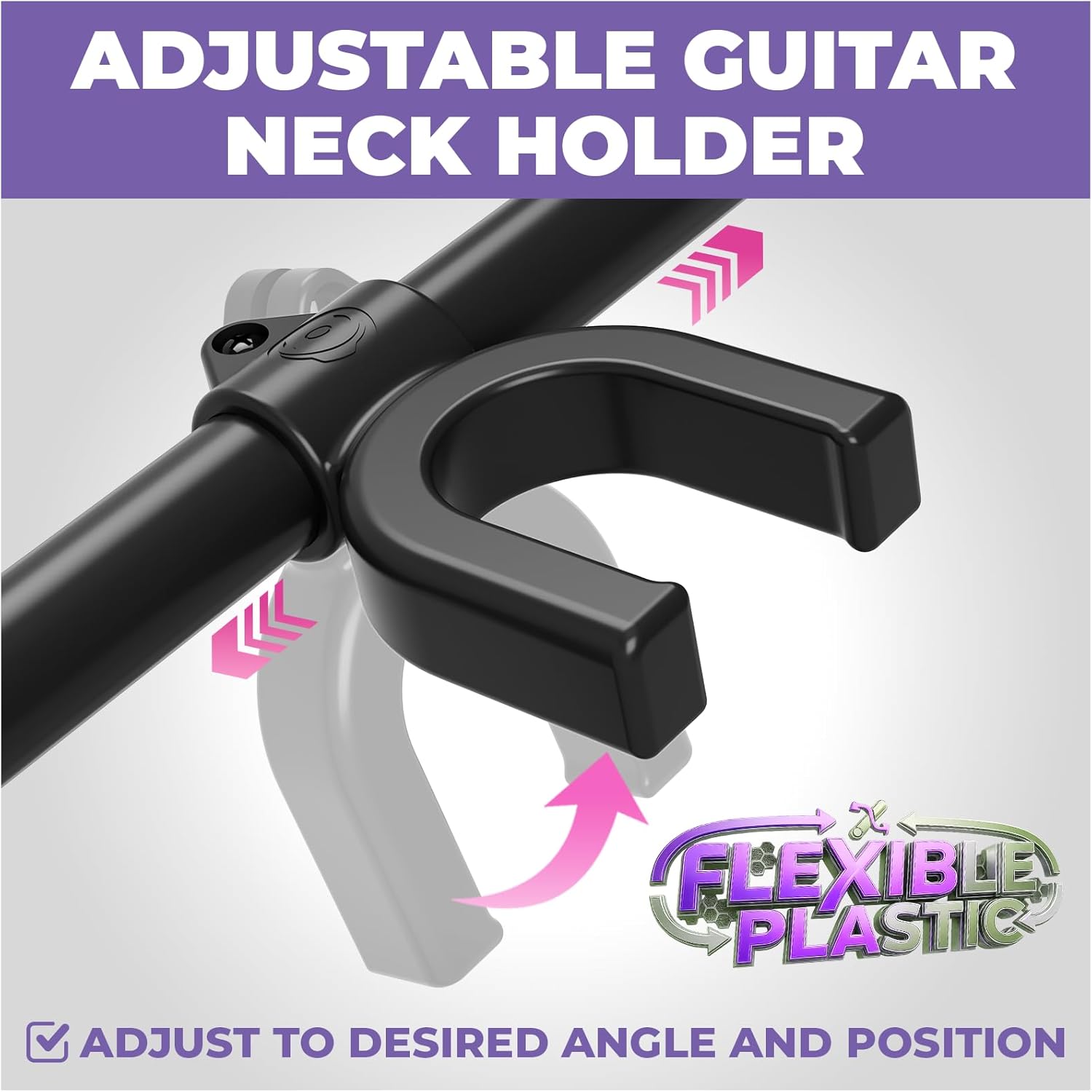 Liquid Stands Premium Multi Guitar Stand Rack for 3&5 Guitars, Foldable Height Adjustable Design with 5 Neck Holders, 12 Foam Pad Separators, Floor Storage Folding Guitar Rack for Multiple Instruments