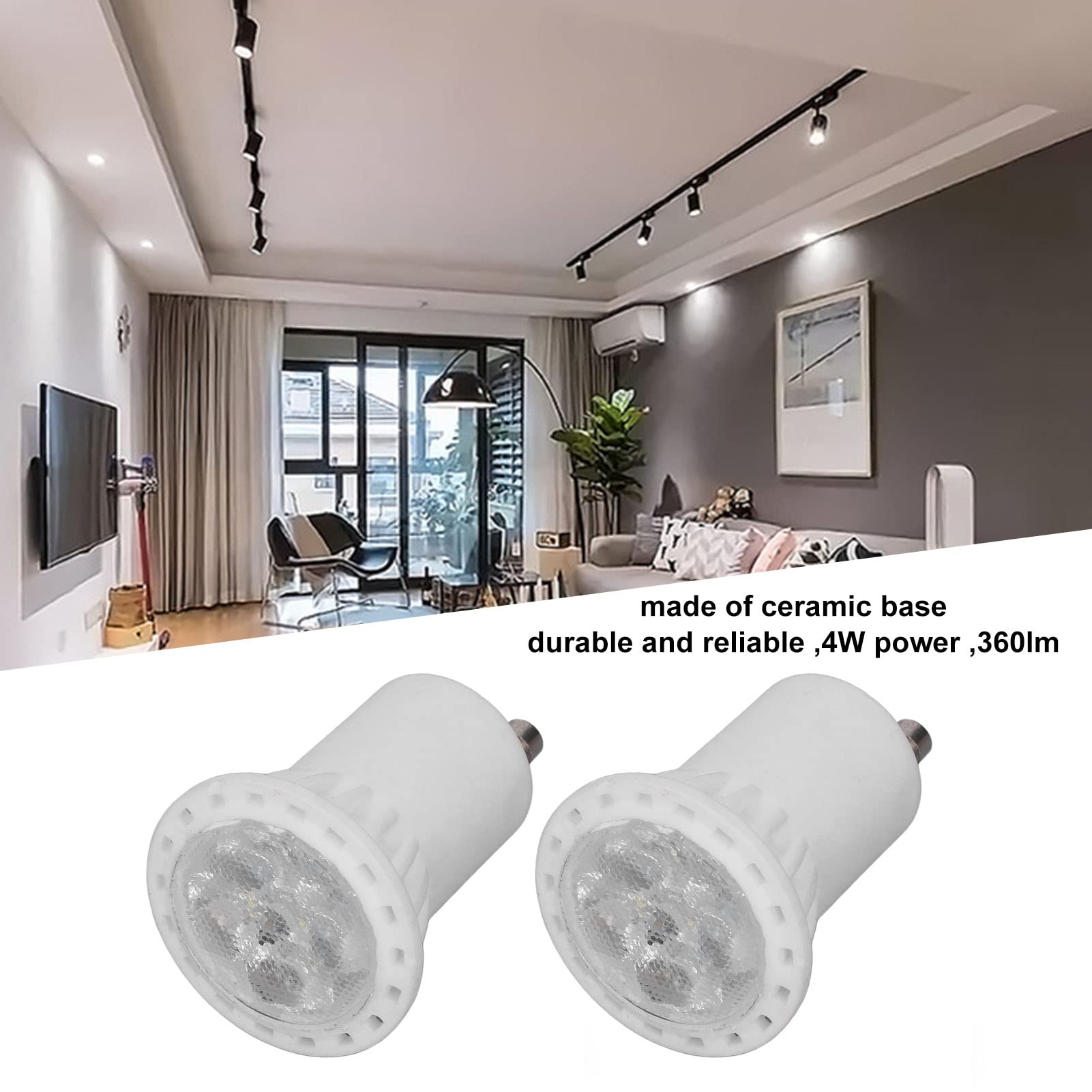 Garosa Lampadine LED GU10 Dimmerabile 6 PCS 4W 360LM 120 Gradi Ceramica Risparmio Energetico Supporto Strumento Illuminazione Domestica AC 220V
