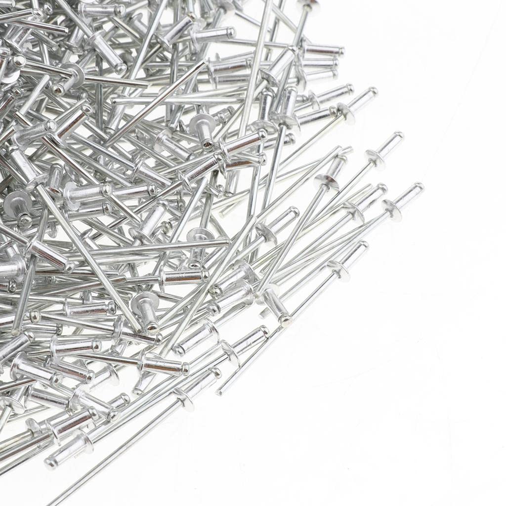 1000 Rivets Tete Dome Ouvert Aveugle 2.4mm, 2.4x6mm