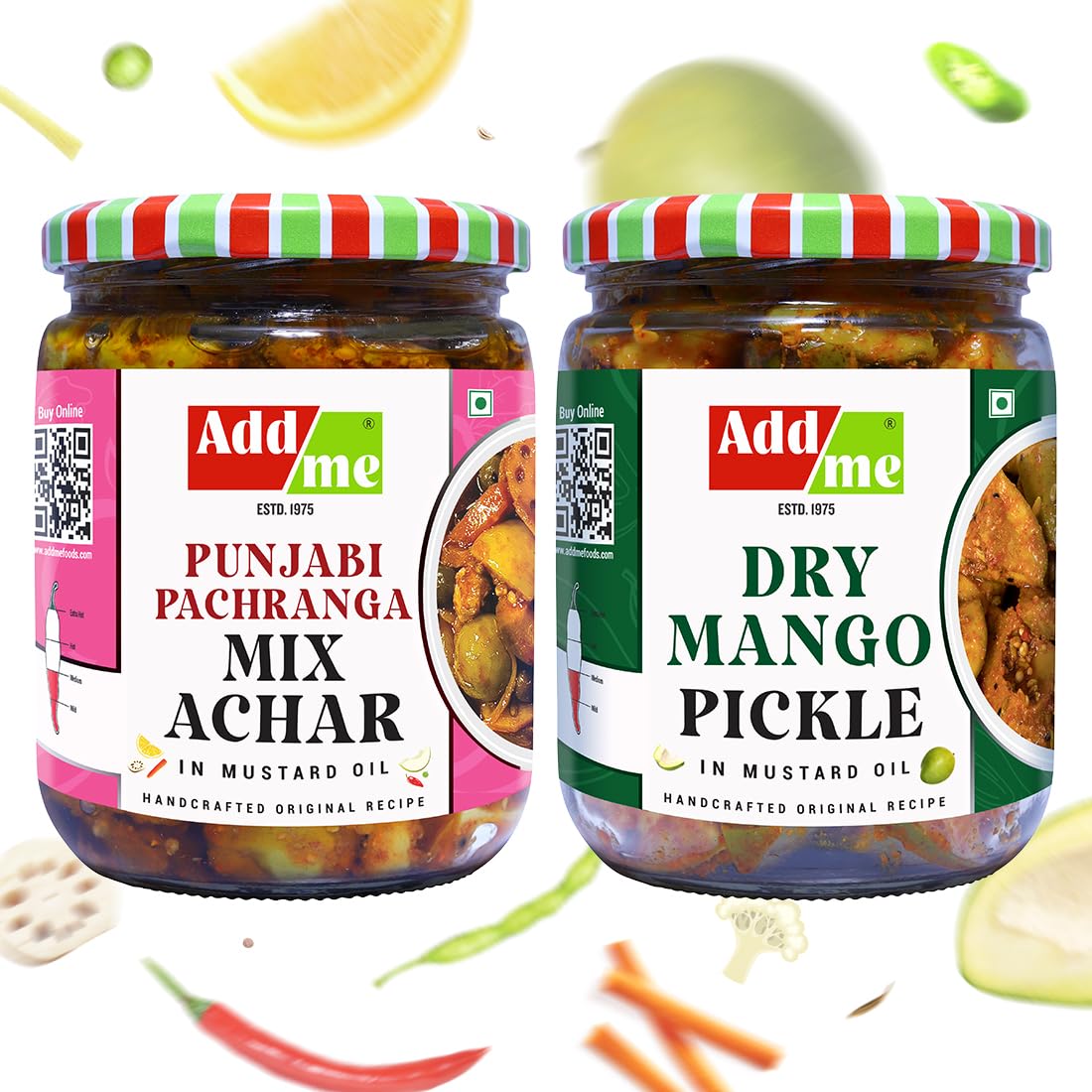 Add me Pickle Combo Dry Mango Pickle 500gm, Punjabi Mixed Pickles 500gm aam ka achar, Mango Chilli Lemon Carrot ker Ginger karonda lasoda Fruit Mix achaar Glass Pack (B07XF4Q93Q) Amazon Price History, Amazon Price Tracker