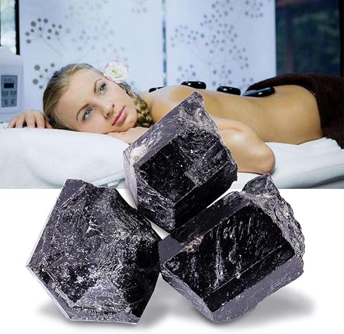 Miniatura 4 de Rocas ásperas de cristal de turmalina negra, 1 libra de cuarzo a granel para artes, manualidades, pulir, caballo, pulido, envoltura de alambre,