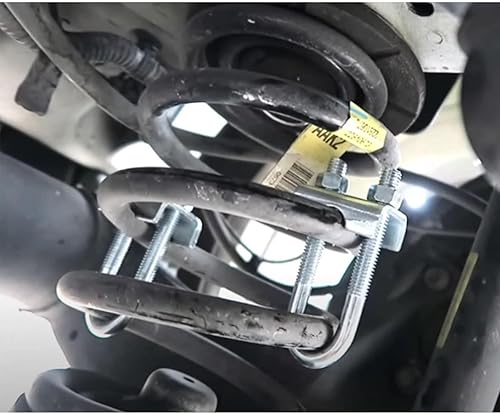 Miniatura 2 de Juego de 8 abrazaderas ajustables de muelles helicoidales para bajar y nivelar - Juego de resorte helicoidal estabiliza