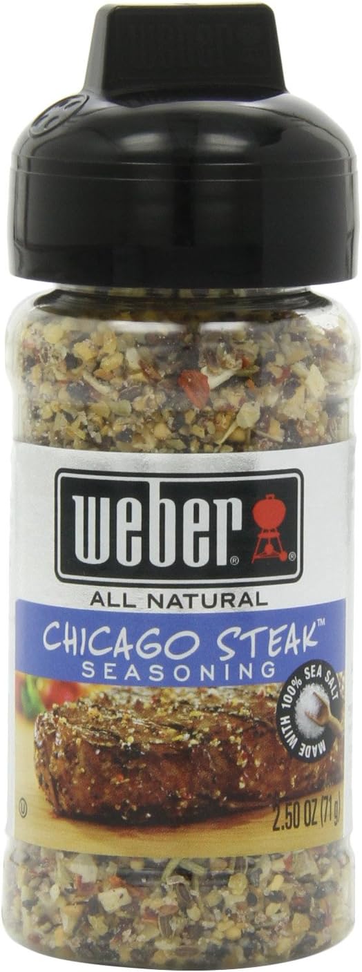 Weber Grill Seasoning Chicago Steak, 2.5Ounce (Pack of 6