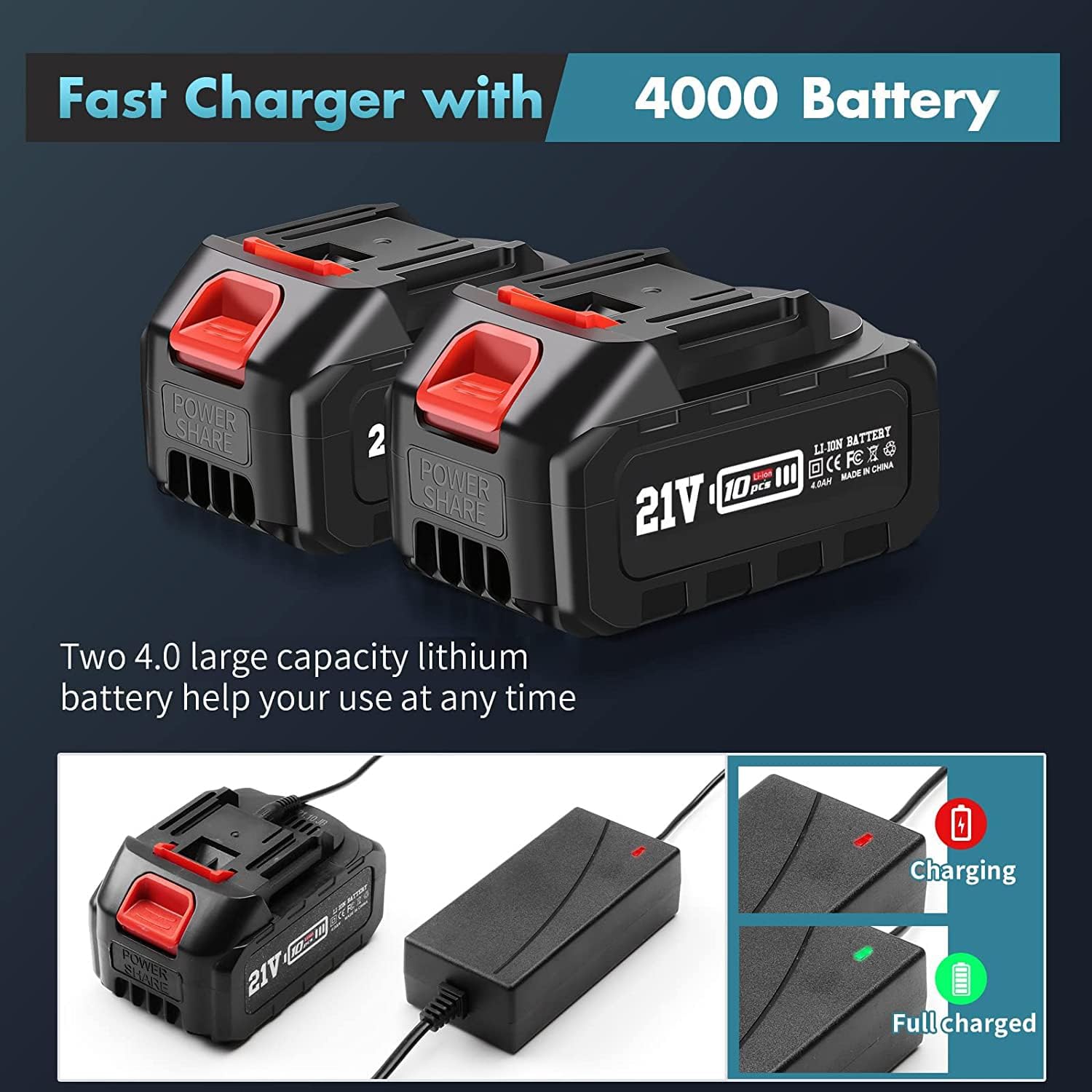 Cordless Impact Wrench, SeeSii Brushless Impact Wrench 1/2 inch Max Torque 479 Ft-lbs(650Nm), 3300RPM w/ 2x 4.0 Battery, 6 Sockets,9 Drill,6 Screws, High Torque Power Impact Wrench for Car Home, WH700 - - 