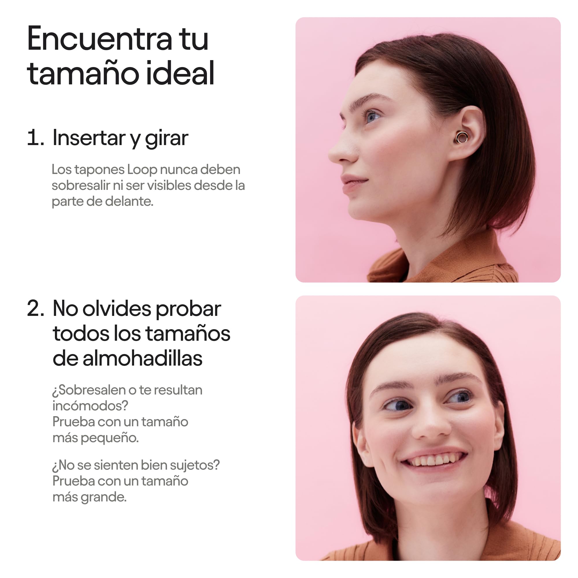 Loop Experience 2 Tapones para los oídos - Protección auditiva certificada para conciertos, festivales, eventos en directo, músicos, DJ y vida nocturna - Reducción del ruido de 17 dB (alta fidelidad)