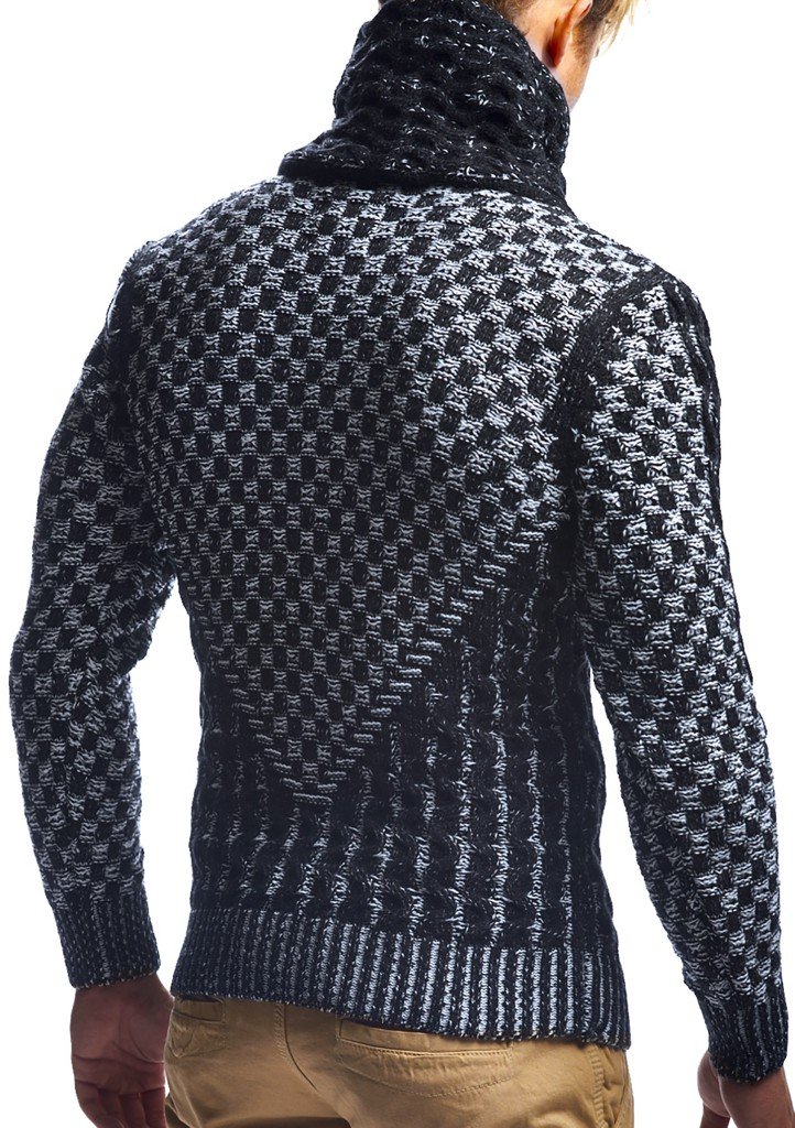 Leif Nelson Herren Strickpullover mit Schalkragen/Hochwertiger Winterpullover im Regular Fit Schnitt, ideal für Casual und Business-Looks, in vielfältigen Größen und Farben verfügbar