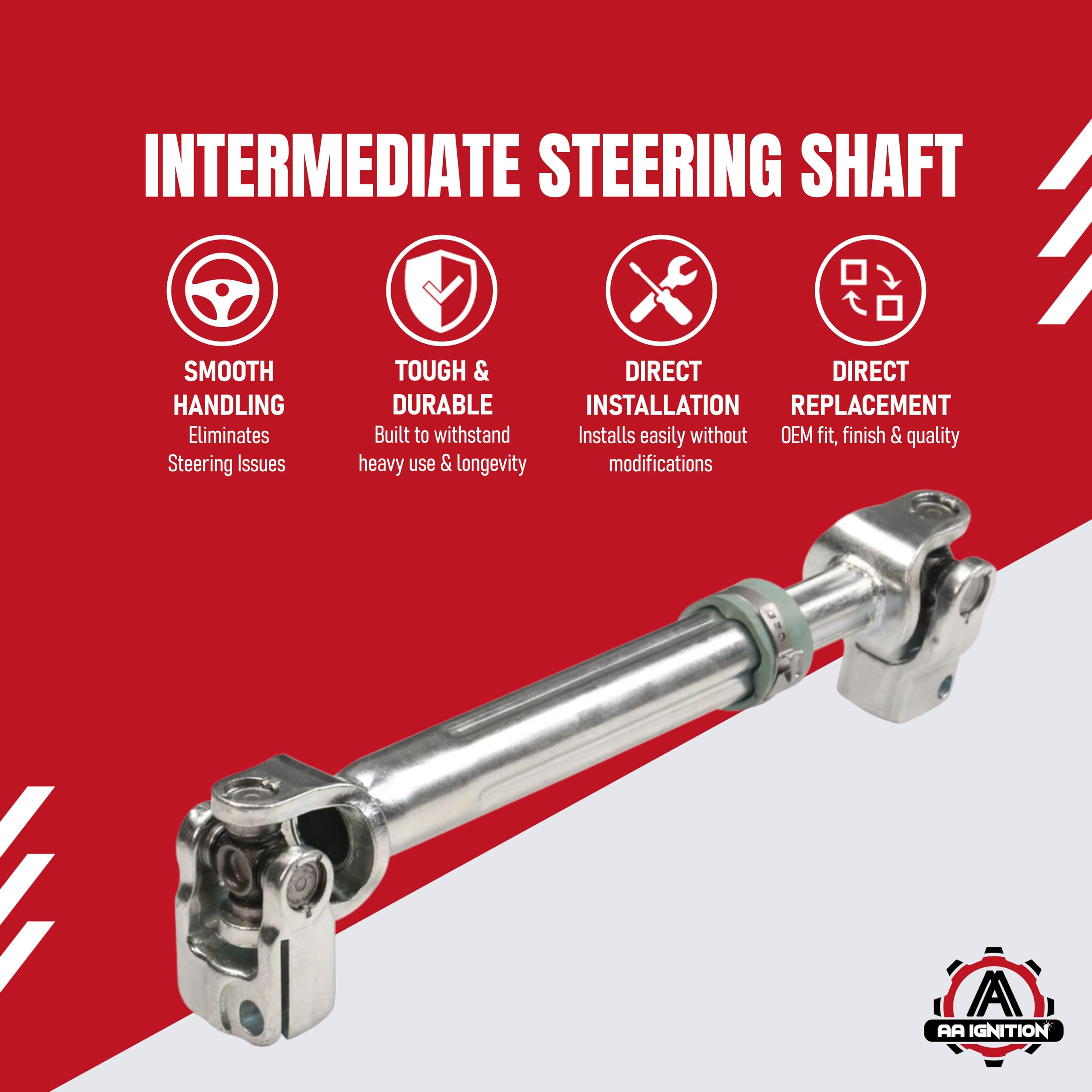 Amazon.com: Intermediate Steering Shaft with U Joint Coupler