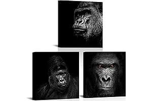 RyounoArt Gorilla Wall Art: Unleash the Animal Kingdom on Your Walls