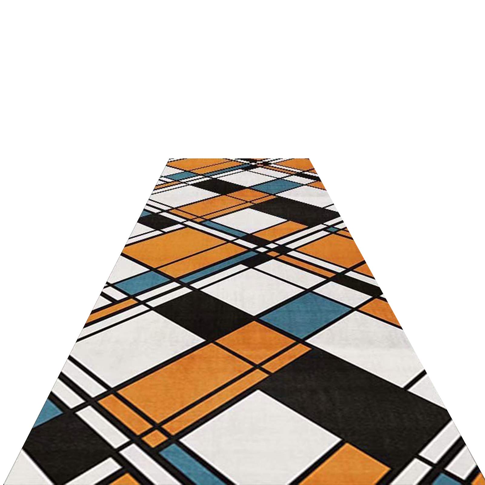 Europejski minimalistyczny dywan, prostokątny dywan do korytarza sypialni salonu kuchni, 80 cm/90 cm/100 cm/110 cm/120 cm/140 cm szerokości (rozmiar: 100 x 200 cm)