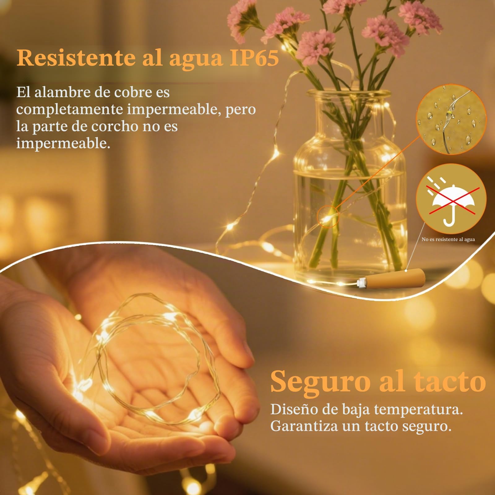 PChero Luces de botella de vino recargables por USB con corcho y temporizador remoto | Paquete de 10, 20 luces LED de 2 m, para manualidades, fiestas, bodas, Navidad, Halloween, festivales, decoración de bar