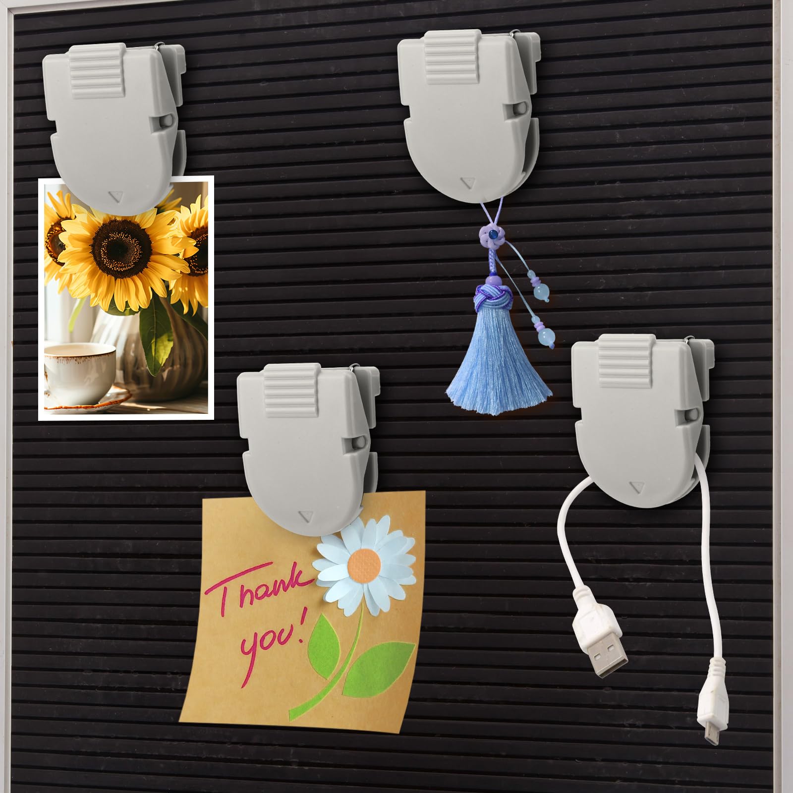 Snapklik.com : BOXOB 12pcs Cubicle Clips For Fabric Walls, Plastic ...