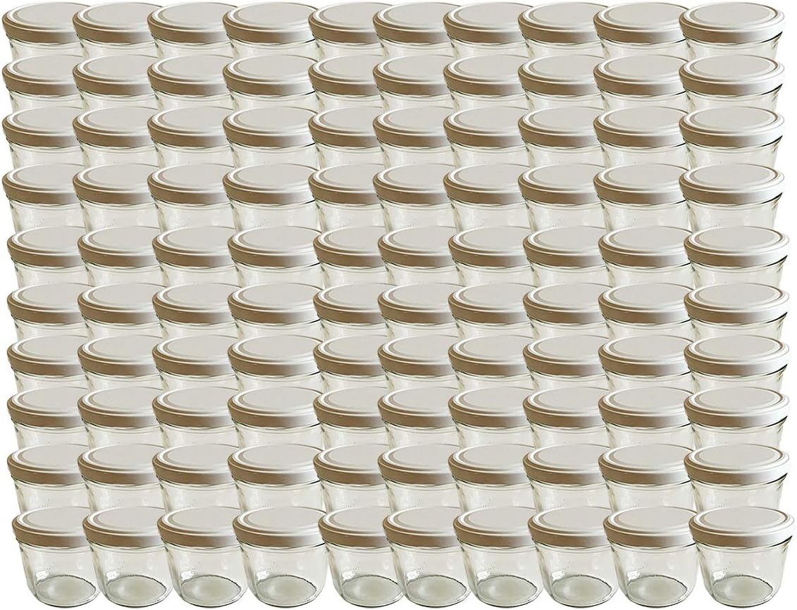 12 Sturzgläser 435ml Mit Golddeckel - Einmachgläser Für Marmelade & Gelee