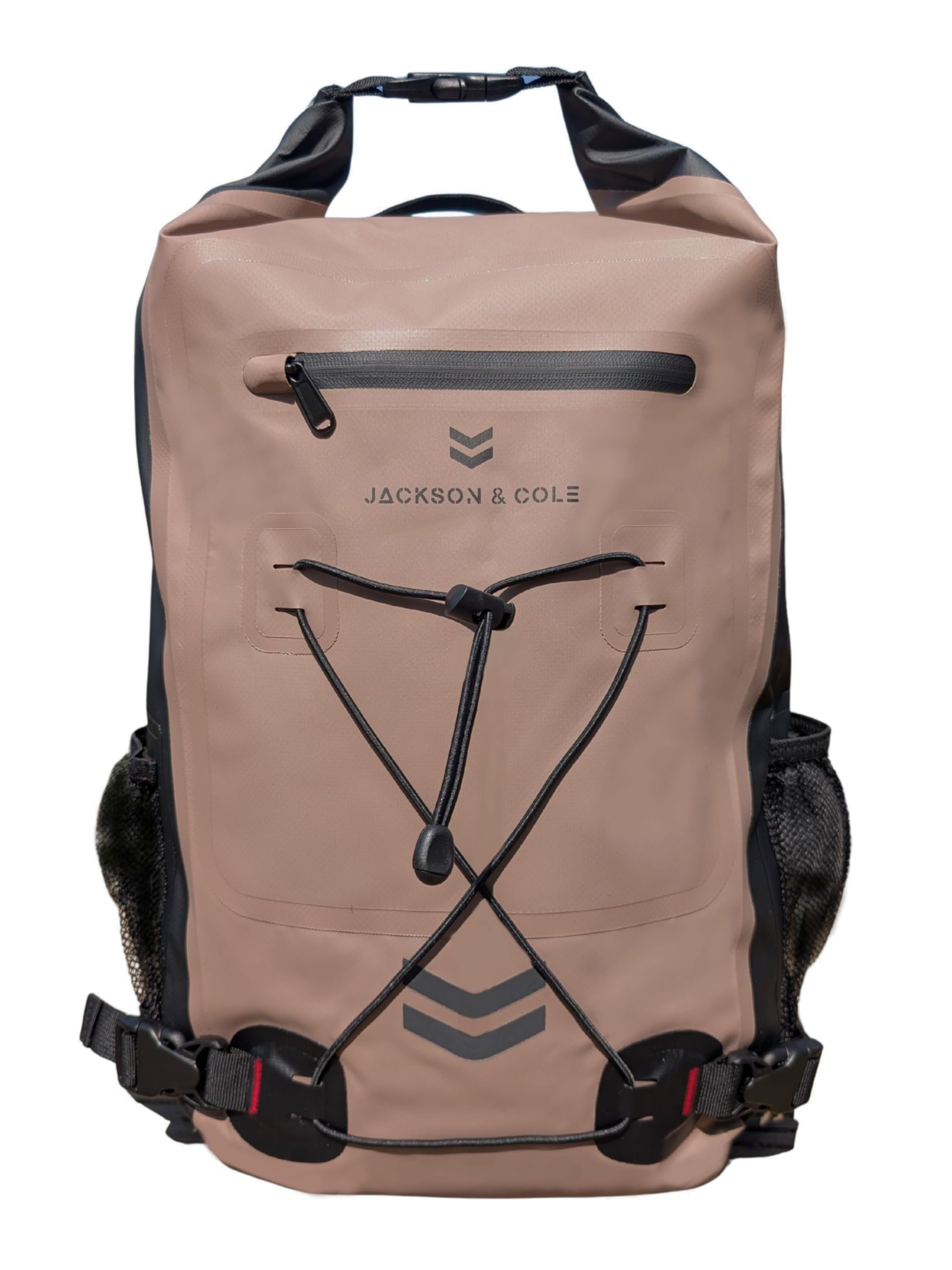 Jackson & Cole Zaino impermeabile – 25L Dry Bag Zaino – Rolltop, cuciture saldate, riflettente, cinghia elastica per sport acquatici, motociclismo, campeggio, kayak, escursionismo, canottaggio, pesca