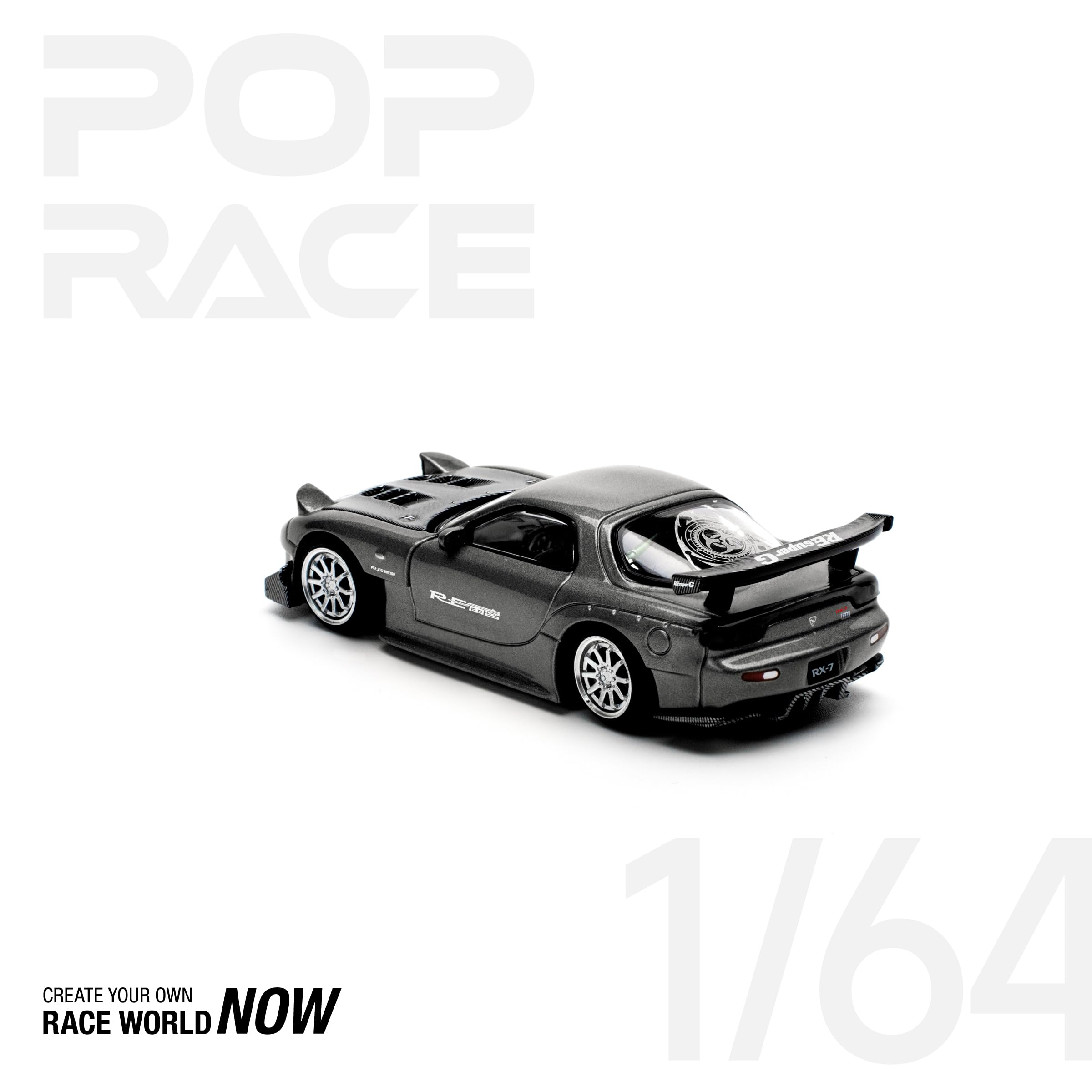 Amazon | POP RACE 1/64 マツダ RX7 Re:雨宮 ガンメタル 完成品