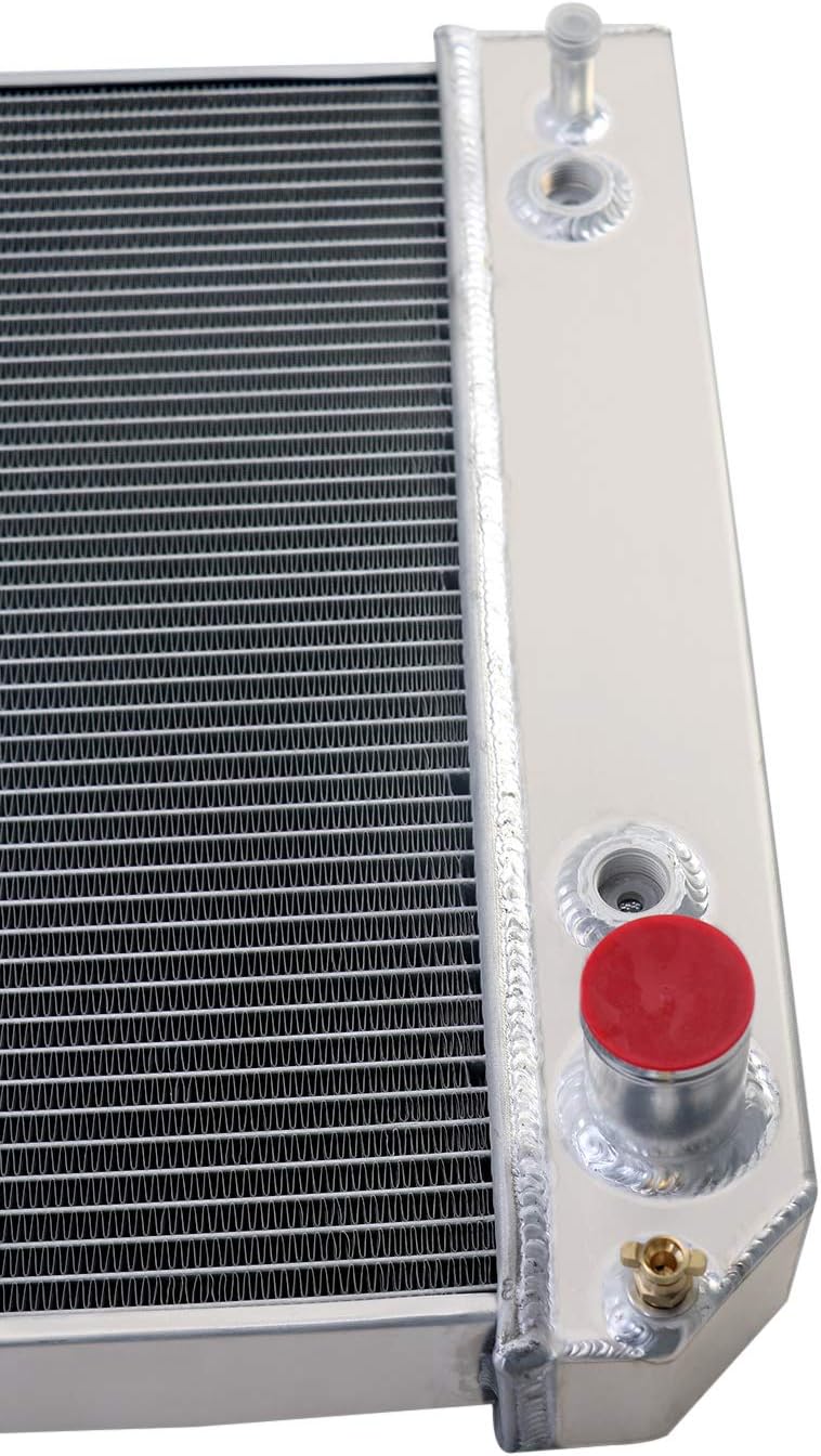 CU13296 Aluminum Radiator for 2003-2009 Chevy C4500 Kodiak/C5500 Kodiak Radiador for GMC C4500 Topkick/C5500 Topkick 3 Row Radiators 2003 2004 2005 2006 2007 2008 2009 03 04 05 06 07 08 09