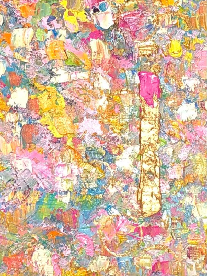 絵画　油絵　原画　抽象画　北欧　ピンク　アート　インテリア　F4 Amazon.co.jp: 絵画 油絵 原画 抽象画 北欧 現代アート インテリア F4