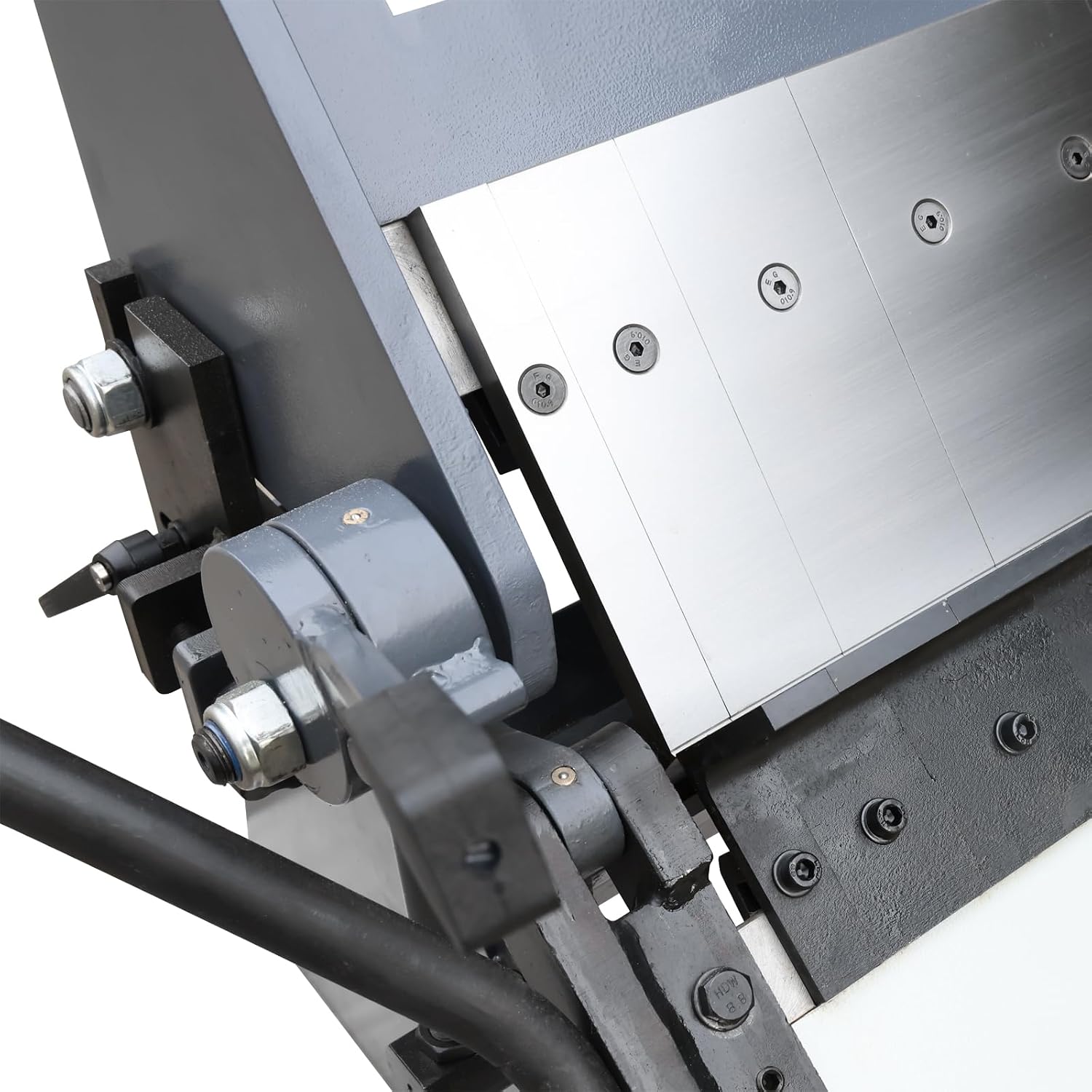 KAKA INDUSTRIAL Ultra 24 inch Box and Pan Brake, 3-Segment Fingers Sheet Metal Brake with Precision Gap Control & Rear Stops, Bends 16 Gauge (1.5mm) Mild Steel,3.35" (85mm) Max Box Depth XW-2416