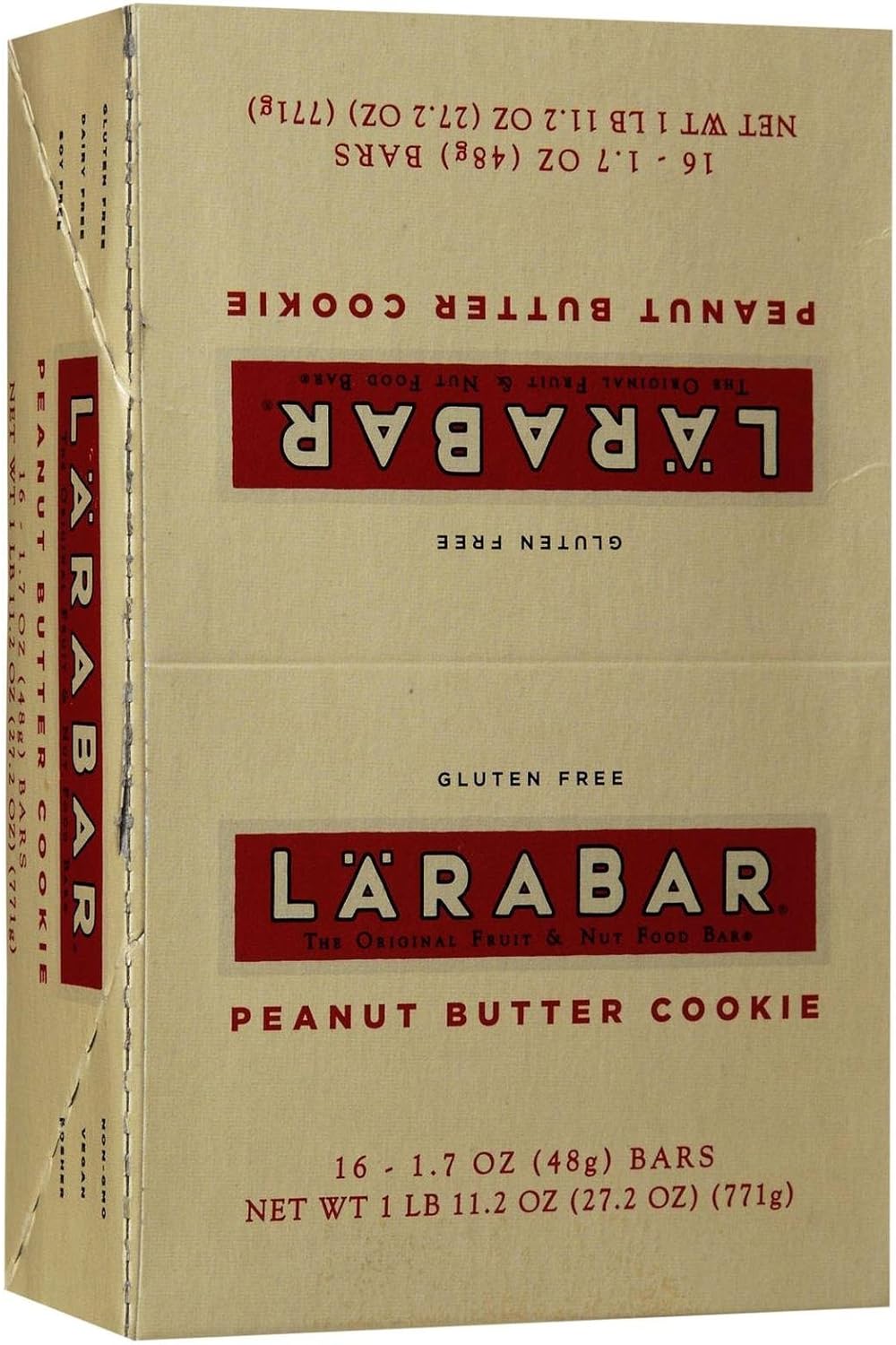 LARABAR Gluten Free Bar - Peanut Butter Cookie - 1.6 oz - 16 ct