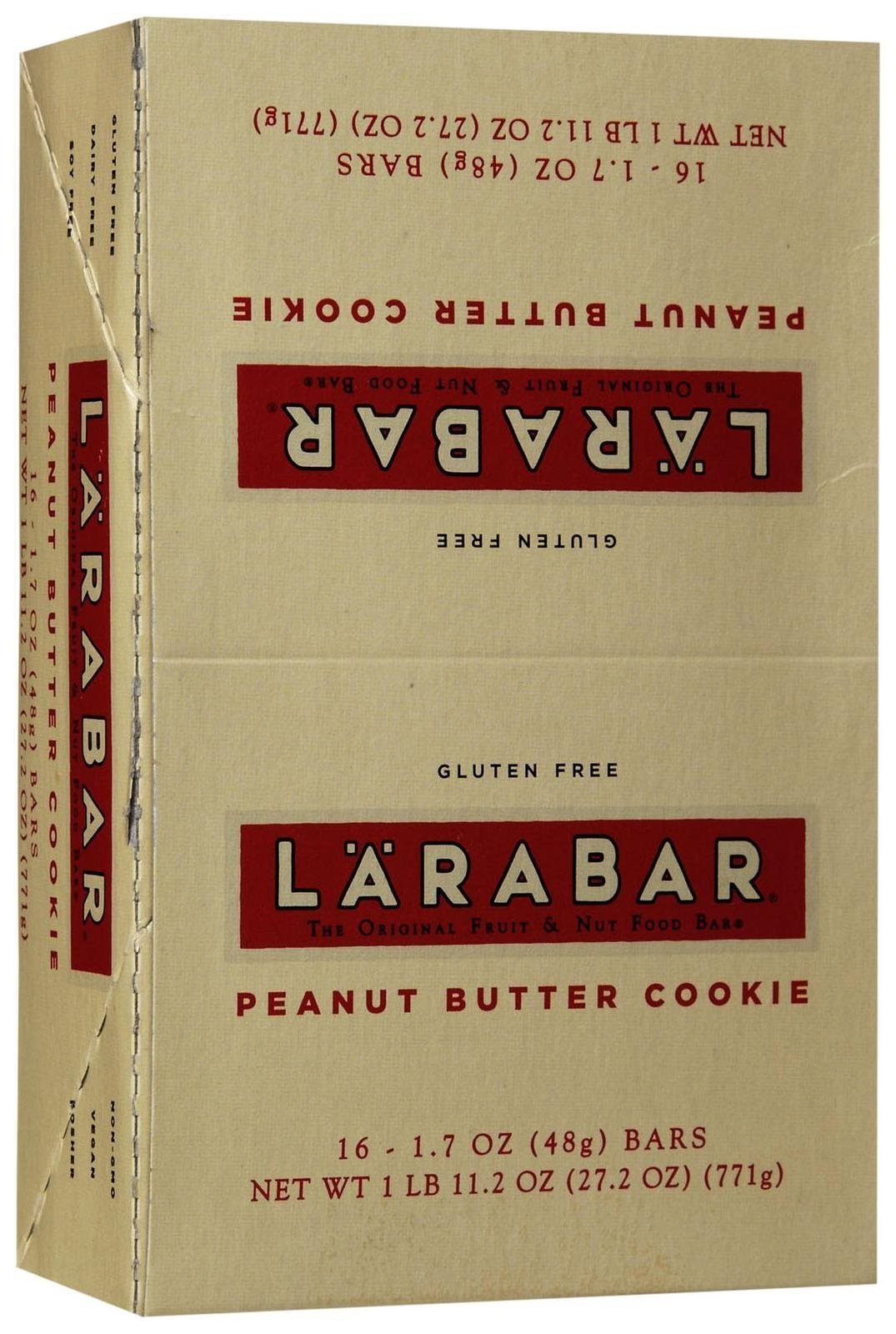 LARABAR Gluten Free Bar - Peanut Butter Cookie - 1.6 oz - 16 ct