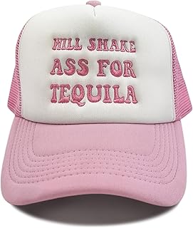 Funny Trucker Hats for Women Crazy Hats for Adults Pink Dirty Inappropriate Trucker Hats