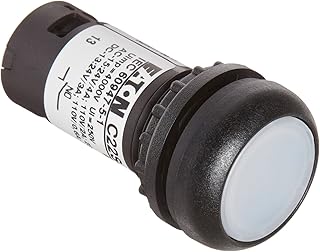 Eaton c22s-drl-w-k10 – 24 – Interruptor de botón, iluminada, empotrado, mantener funcionamiento, color blanco, LED de color negro bisel color, SPST-NO contactos, 24 VAC/VDC voltaje